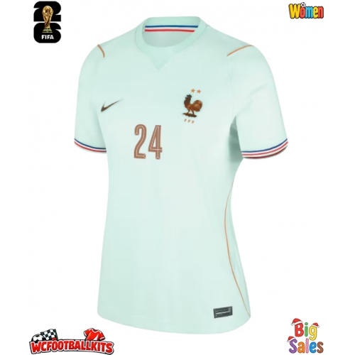 France Rayan Cherki #24 Replica Away Stadium Shirt for Women World Cup 2026 Short Sleeve
